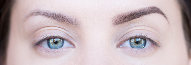 ögonbryn tutorial molkan skönhetsblogg