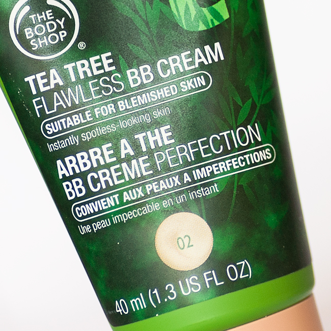 The Body Shop Tea Tree Flawless BB Cream molkan skönhetsblogg