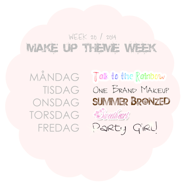 molkan skönhetsblogg make up theme week makeupthemeweek vecka 20 2014