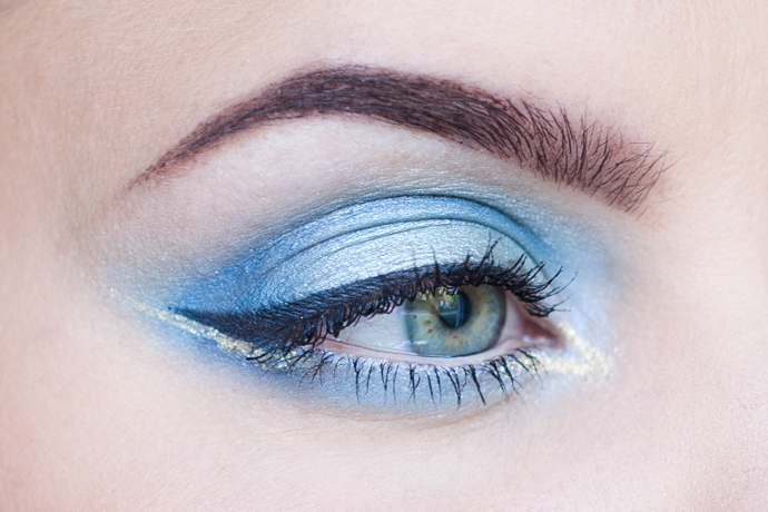 motd molkan skönhetsblogg mermaid blue makeup