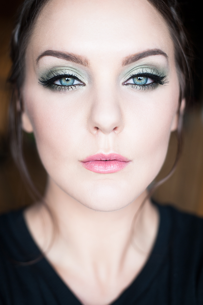 molkan skönhetsblogg l'oréal paris trendsetter search makeup motd green grön sminkning