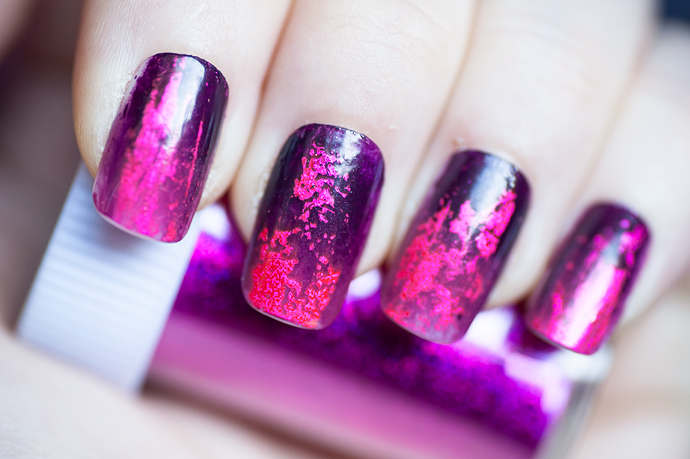 notd pink purple ombre nails nail foil nagelfolie lila rosa naglar
