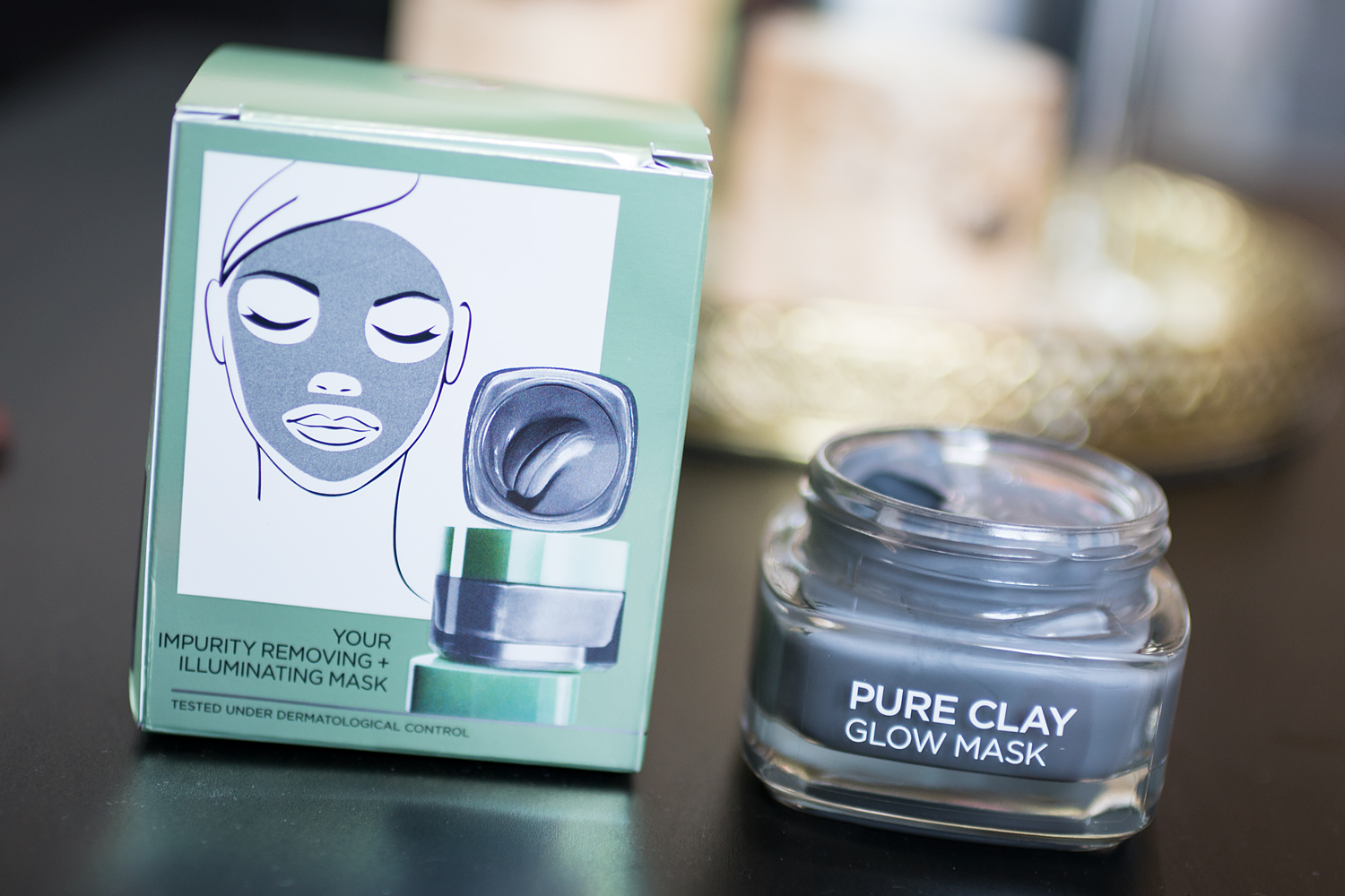 l'oréal paris pure clay face masks exfo glow pure