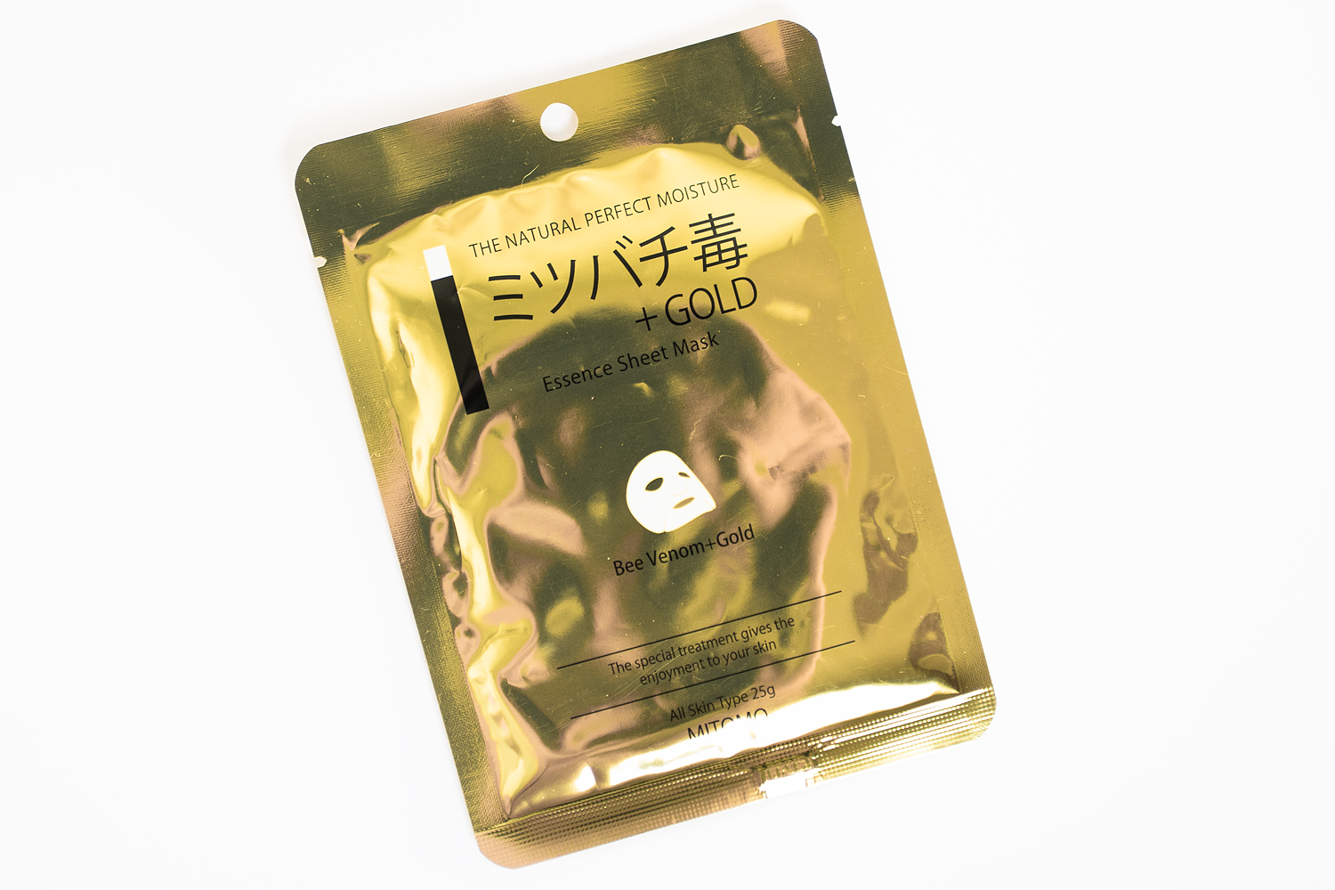 Mitomo Essence Sheet Mask Bee Venom + Gold