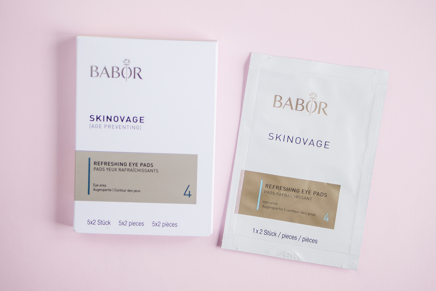 babor skinovage refreshing eye pads