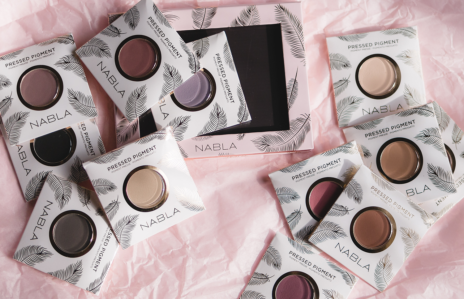 nabla cosmetics the matte collection eyeshadows