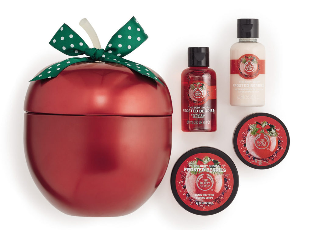 the body shop frosted berries festive tin